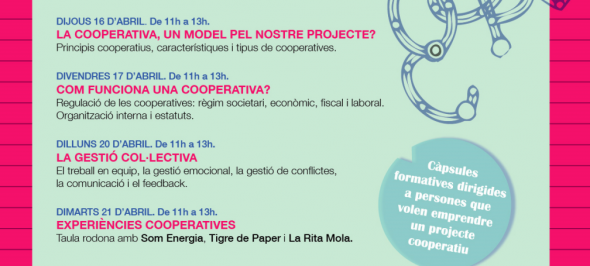 Ateneu Cooperatiu de la Catalunya central organitza cursos online sobre Eines per crear projectes cooperatius