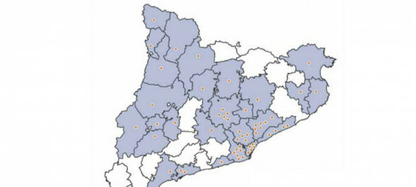 Gedi: 60 municipis i 27 comarques de Catalunya