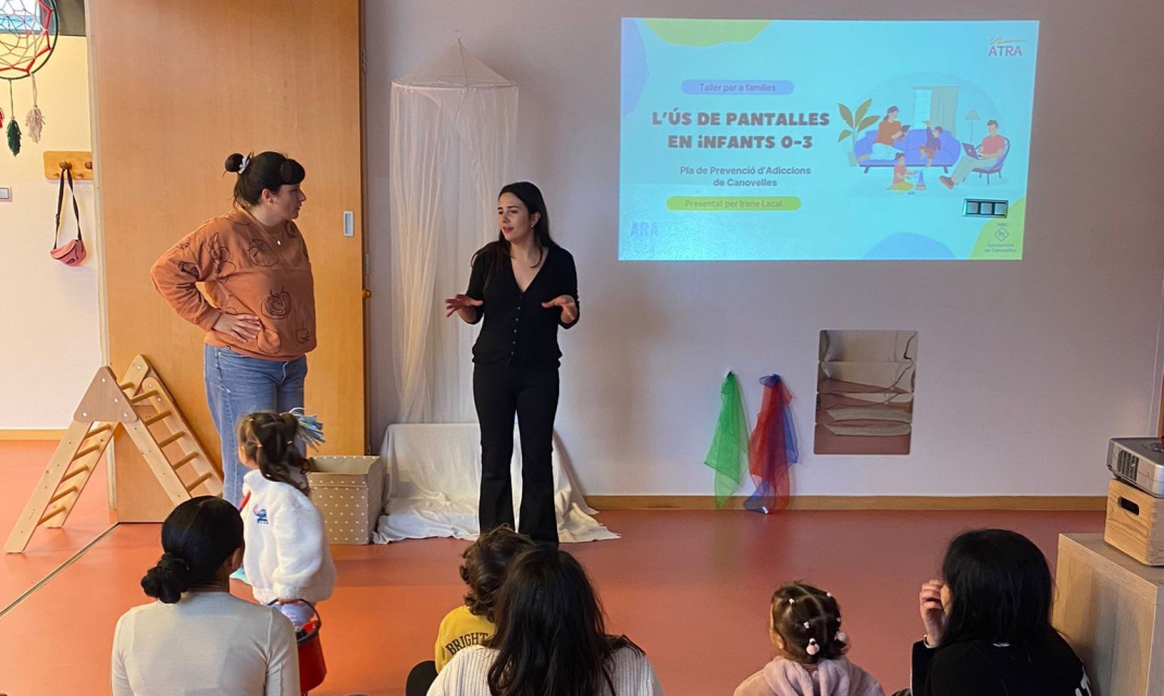 Xerrada ús de les pantalles a El Racó