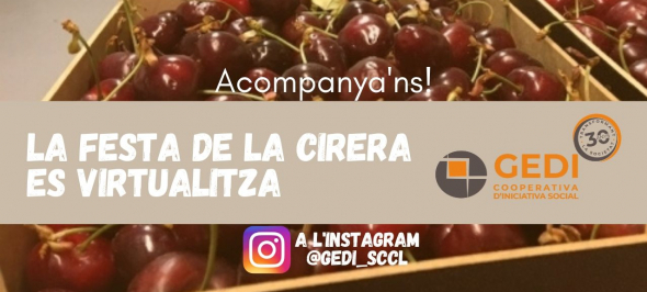 Divendres 26 de juny: La Festa de la Cirera a l'Instagram de Gedi!
