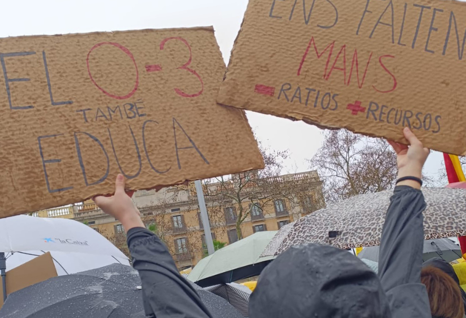 Les escoles bressol gestionades per GEDI s’adhereixen a les reivindicacions del sector per dignificar l’etapa educativa de 0 a 3 anys