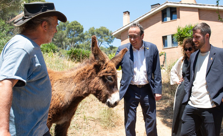 Josep Rull, visita el projecte ramader i de preservació del ruc català que GEDI desenvolupa a Can Colomer