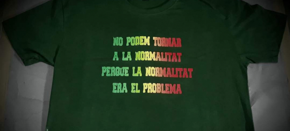 Gedi Estampació posa a la venda una samarreta sobre la nova normalitat Gedi Estampació posa a la venda una samarreta sobre la nova normalitat